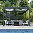 aluminum pergola with adjustable louvers